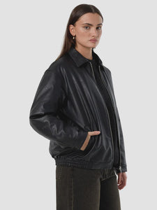 Thrills Miles Leather Jacket - Black
