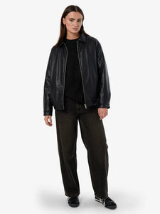 Thrills Miles Leather Jacket - Black