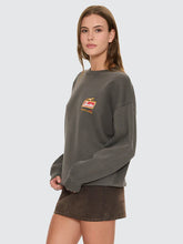 Load image into Gallery viewer, Thrills Make Em Tough Slouch Crew - Merch Black

