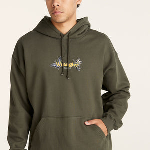 Wrangler Crazytown Slacker Hoodie - Dark Slate