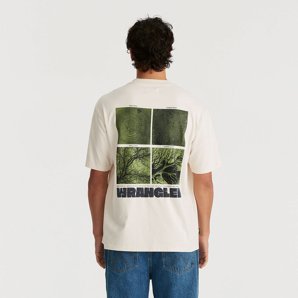 Wrangler We Are Nature Slacker Tee - Ecru