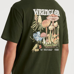 Wrangler Botanicals Slacker Tee - Dark Forest