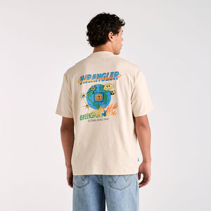 Wrangler World Tour Slacker Tee - Ecru