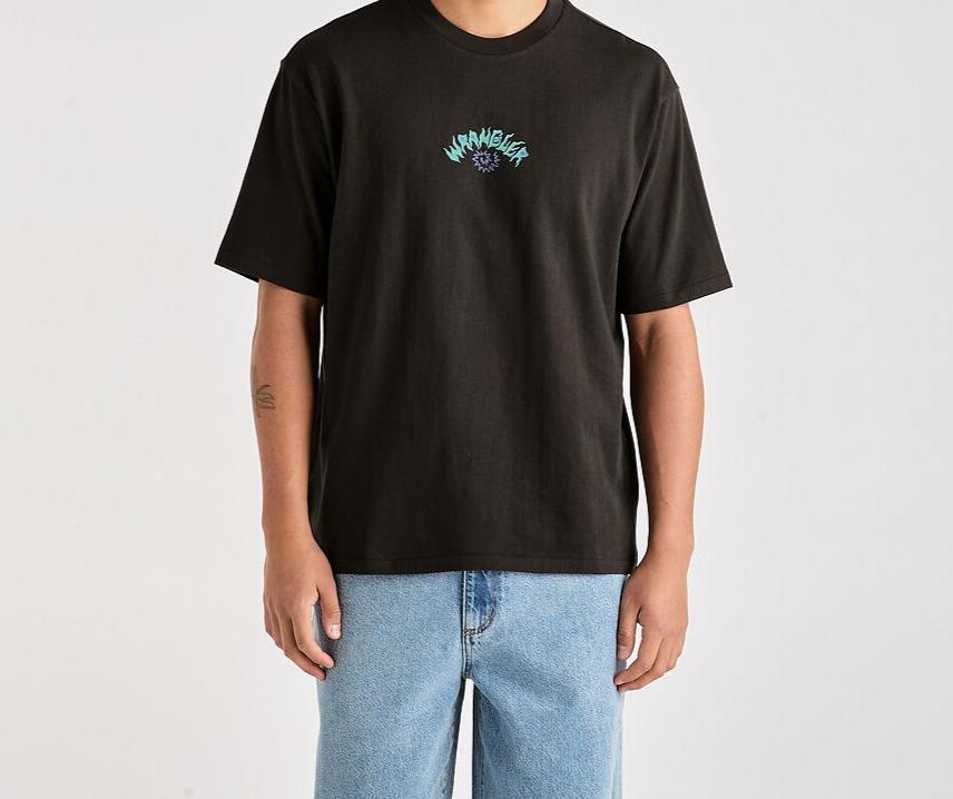 Wrangler Fossil Shell Slacker Tee - Worn Black