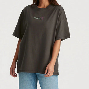 Wrangler Spiralling Boxy Slouch Tee - Slate