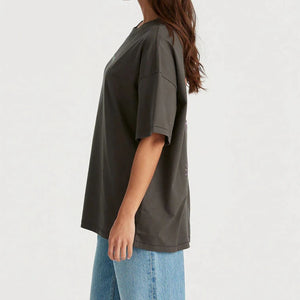 Wrangler Spiralling Boxy Slouch Tee - Slate