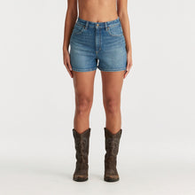 Load image into Gallery viewer, Wrangler Hi Bells Short - Blue Nirvana
