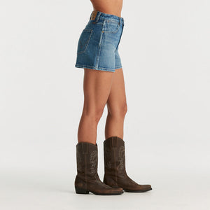 Wrangler Hi Bells Short - Blue Nirvana