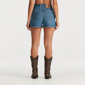 Wrangler Hi Bells Short - Blue Nirvana