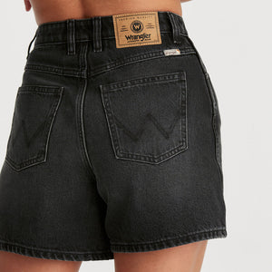 Wrangler Hi A-Line Short - Mellow Black