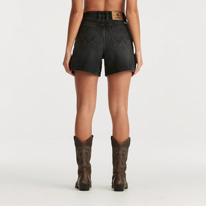 Wrangler Hi A-Line Short - Mellow Black