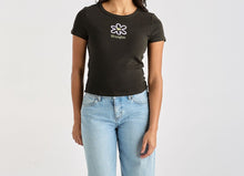 Load image into Gallery viewer, Wrangler Daisy Staple Rib Tee - Dark Slate
