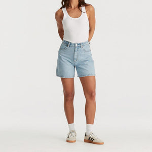 Wrangler Hi A-Line Short - Celestial Blue