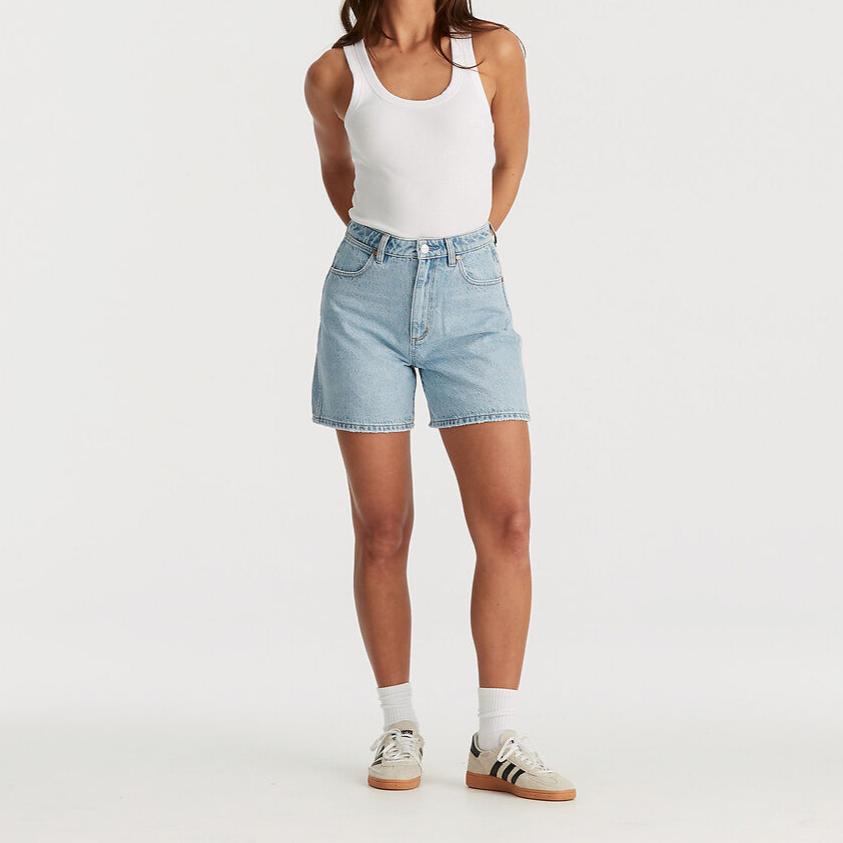 Wrangler Hi A-Line Short - Celestial Blue