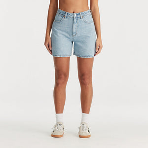 Wrangler Hi A-Line Short - Celestial Blue