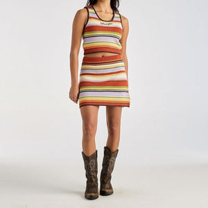 Wrngler Flat Knit Tank - Sunset Multi