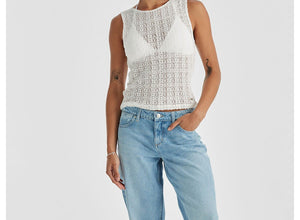 Wrangler 90s Lacie Tank - Vintage White