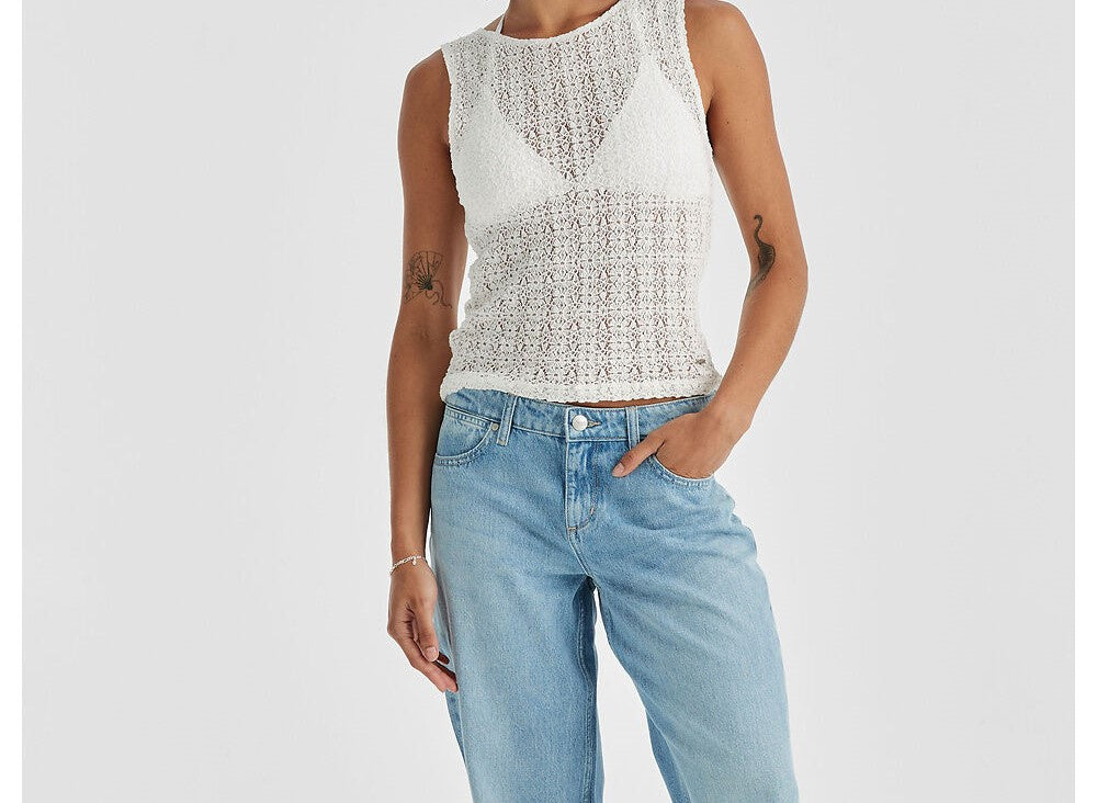 Wrangler 90s Lacie Tank - Vintage White