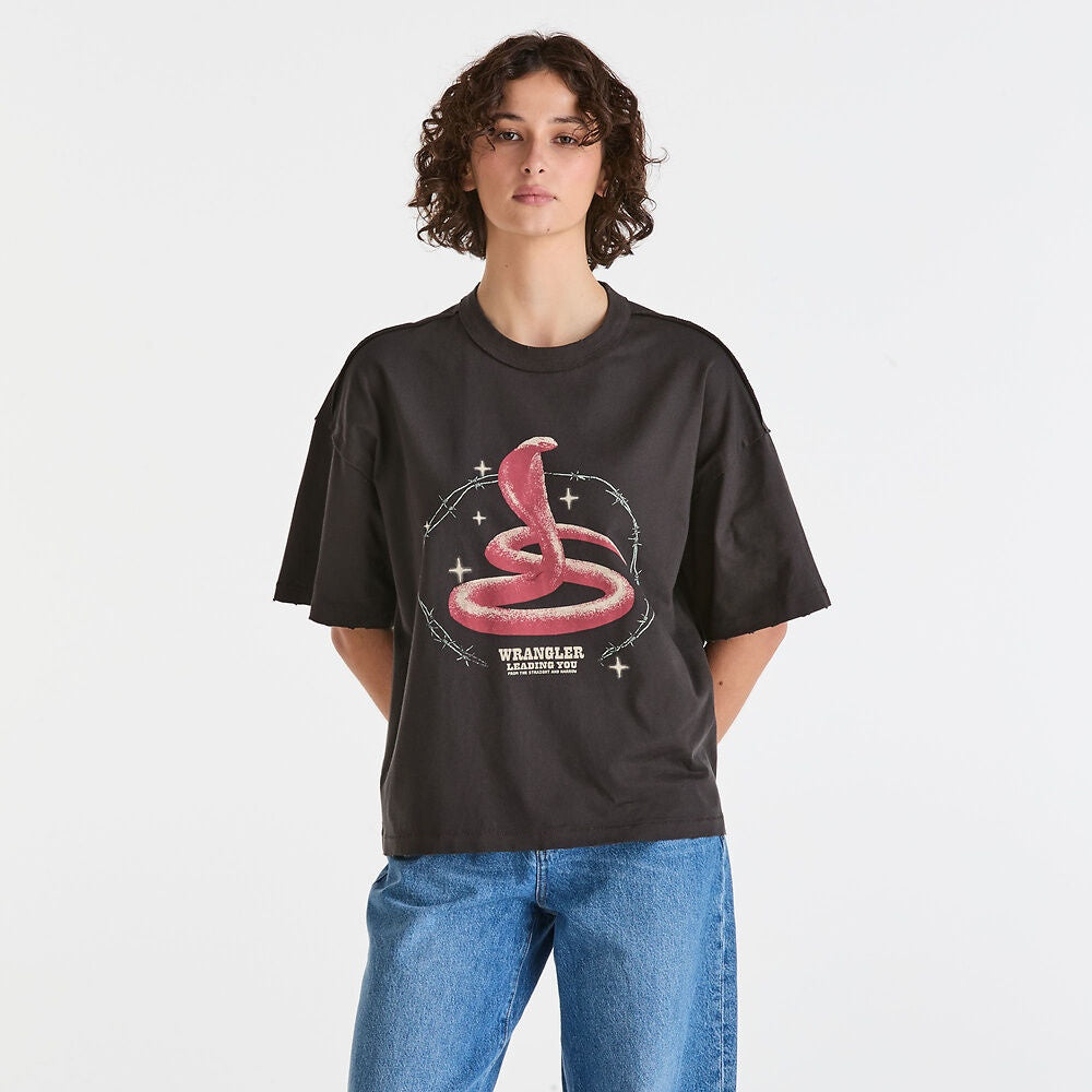 Wrangler Venom Boxed Tee - Worn Black