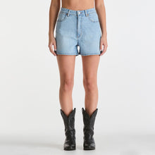 Load image into Gallery viewer, Wrangler Hi Bells Short - Blue Tour
