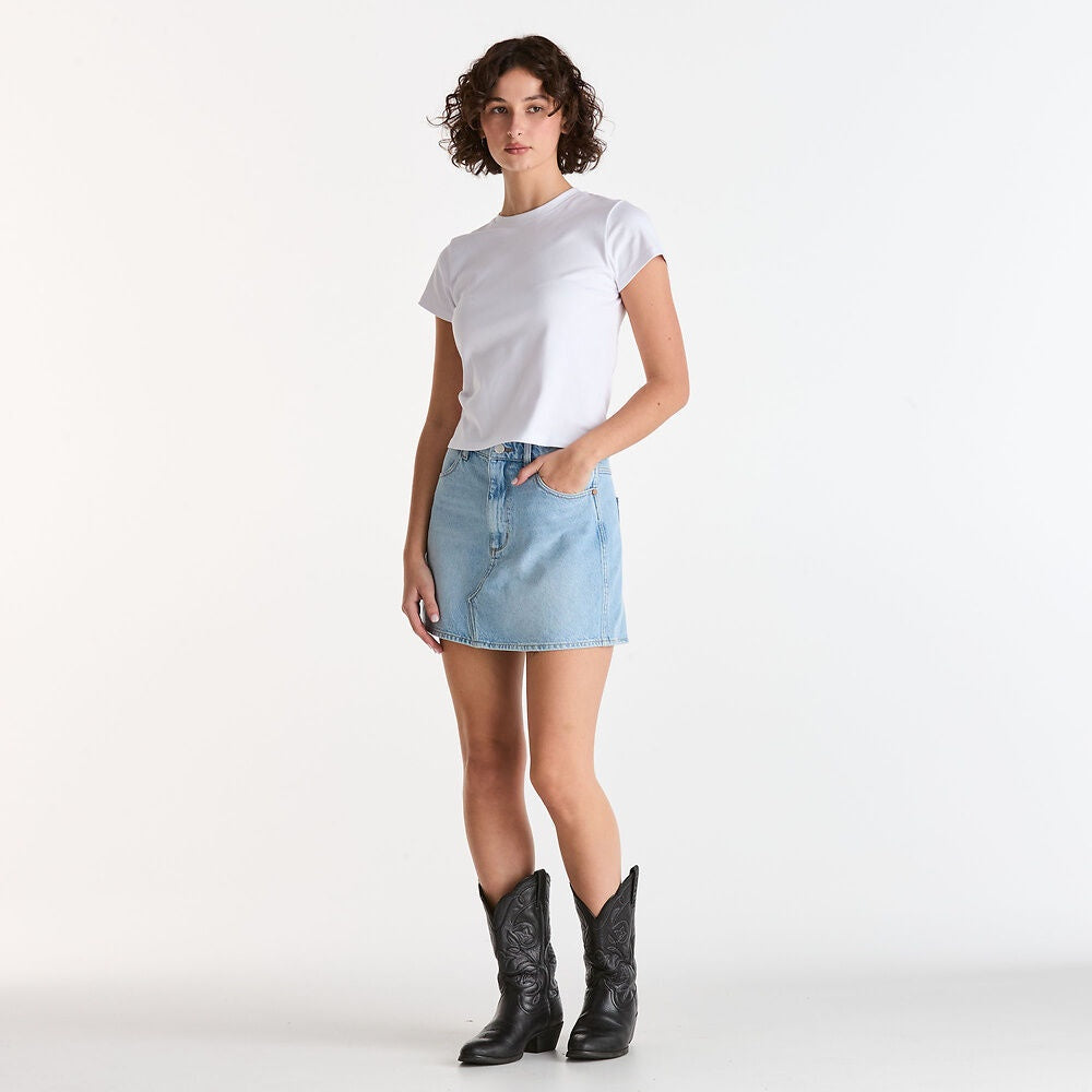 Wrangler Repair Mini Skirt - Blue Tour
