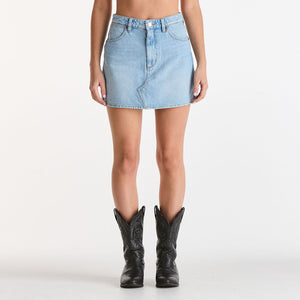 Wrangler Repair Mini Skirt - Blue Tour