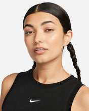 Load image into Gallery viewer, Nike  Sportswear Chill Knit Tight Cropped Mini-Rib Tank Top - Black
