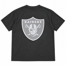 Load image into Gallery viewer, New Era Raiders Relaxed Pop Grey Tee - Black
