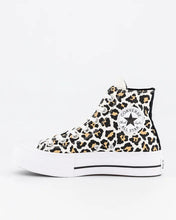 Load image into Gallery viewer, Converse Chuck Taylor All Star Lift Leopard Love High Top Shoes - White
