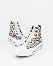 Load image into Gallery viewer, Converse Chuck Taylor All Star Lift Leopard Love High Top Shoes - White
