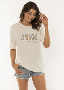 Amuse Society De Fleurs Short Sleeve T-Shirt