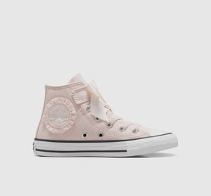 Converse Chuck Taylor All Star Ruffles & Bows Easy-On Youth High Top Shoe -  Blush Hush