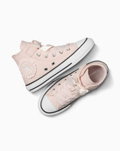 Load image into Gallery viewer, Converse Chuck Taylor All Star Ruffles &amp; Bows Easy-On Youth High Top Shoe -  Blush Hush
