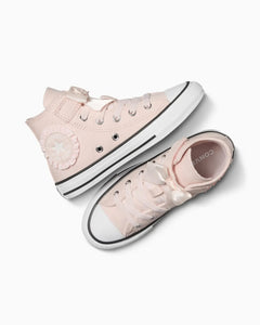 Converse Chuck Taylor All Star Ruffles & Bows Easy-On Youth High Top Shoe -  Blush Hush