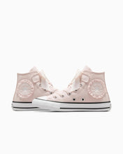 Load image into Gallery viewer, Converse Chuck Taylor All Star Ruffles &amp; Bows Easy-On Youth High Top Shoe -  Blush Hush
