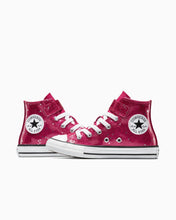 Load image into Gallery viewer, Converse Chuck Taylor All Star Glitter Easy On Junior High Top - Sporty Berry
