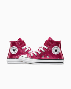 Converse Chuck Taylor All Star Glitter Easy On Junior High Top - Sporty Berry