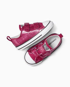 Converse Chuck Taylor All Star Glitter Easy On Toddler Low Top - Sporty Berry