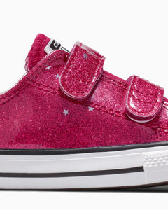 Converse Chuck Taylor All Star Glitter Easy On Toddler Low Top - Sporty Berry