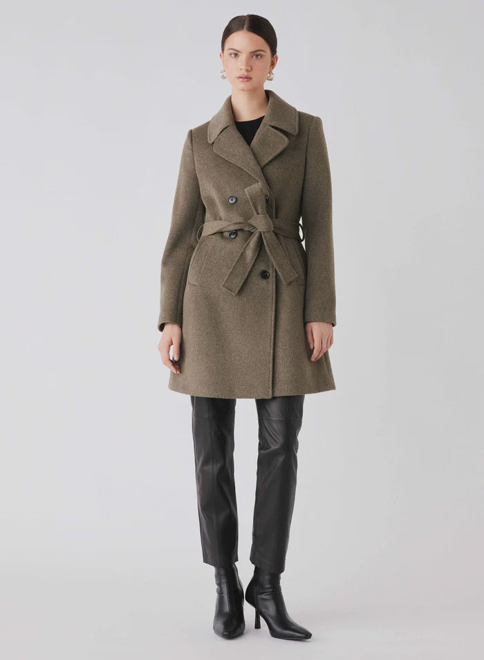 Esmaee Unattended Coat - Khaki