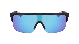 Dragon Slotted LL Ion Sunglasses - Matte Black LL/Blue Ion