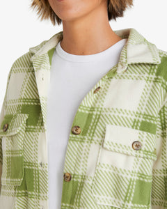 Billabong Forge Fleece Shacket  - Green Eyes