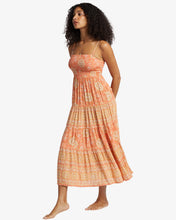 Load image into Gallery viewer, Billabong Dream Space Midi Dress - Sweet Papaya
