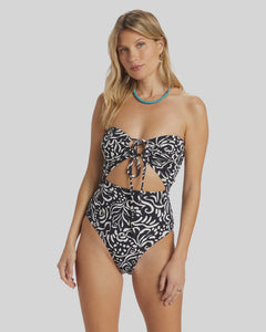 Billabong Ladies La Isla Andy One Piece - Black Pebble