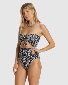 Billabong Ladies La Isla Andy One Piece - Black Pebble