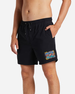 Billabong Riot Layback Shorts - Washed Black