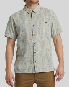 Billabong Sundays Jacquard Short Sleeve Shirt - Taupe