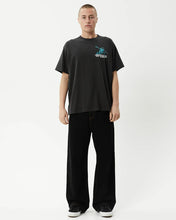 Load image into Gallery viewer, Afends Smiling Assassin Boxy Fit Tee - Stone Black
