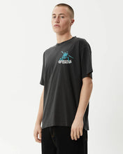 Load image into Gallery viewer, Afends Smiling Assassin Boxy Fit Tee - Stone Black

