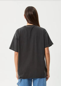 Afends Frolic Oversized Tee - Stone Black